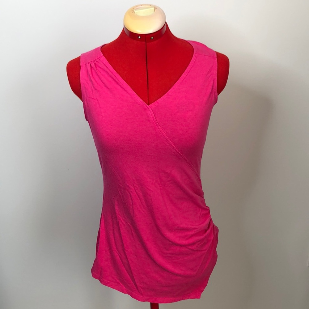 GAIAM Pink Tank With Ruched Side